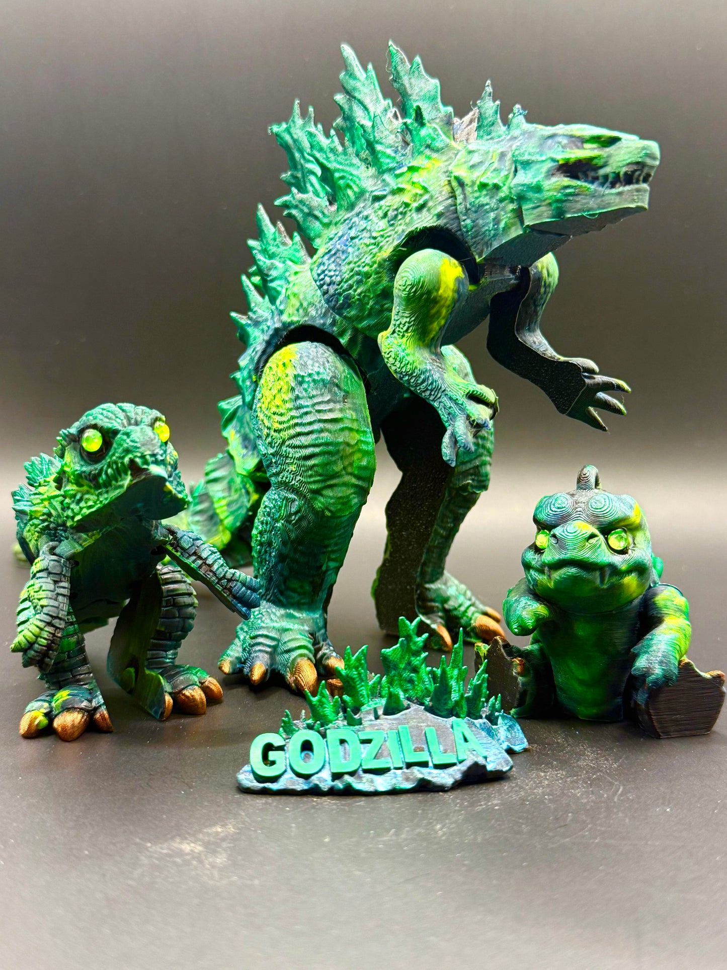 Godzilla set 3 reptilian