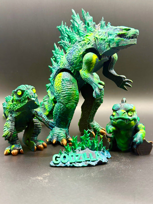 Godzilla set 3 reptilian