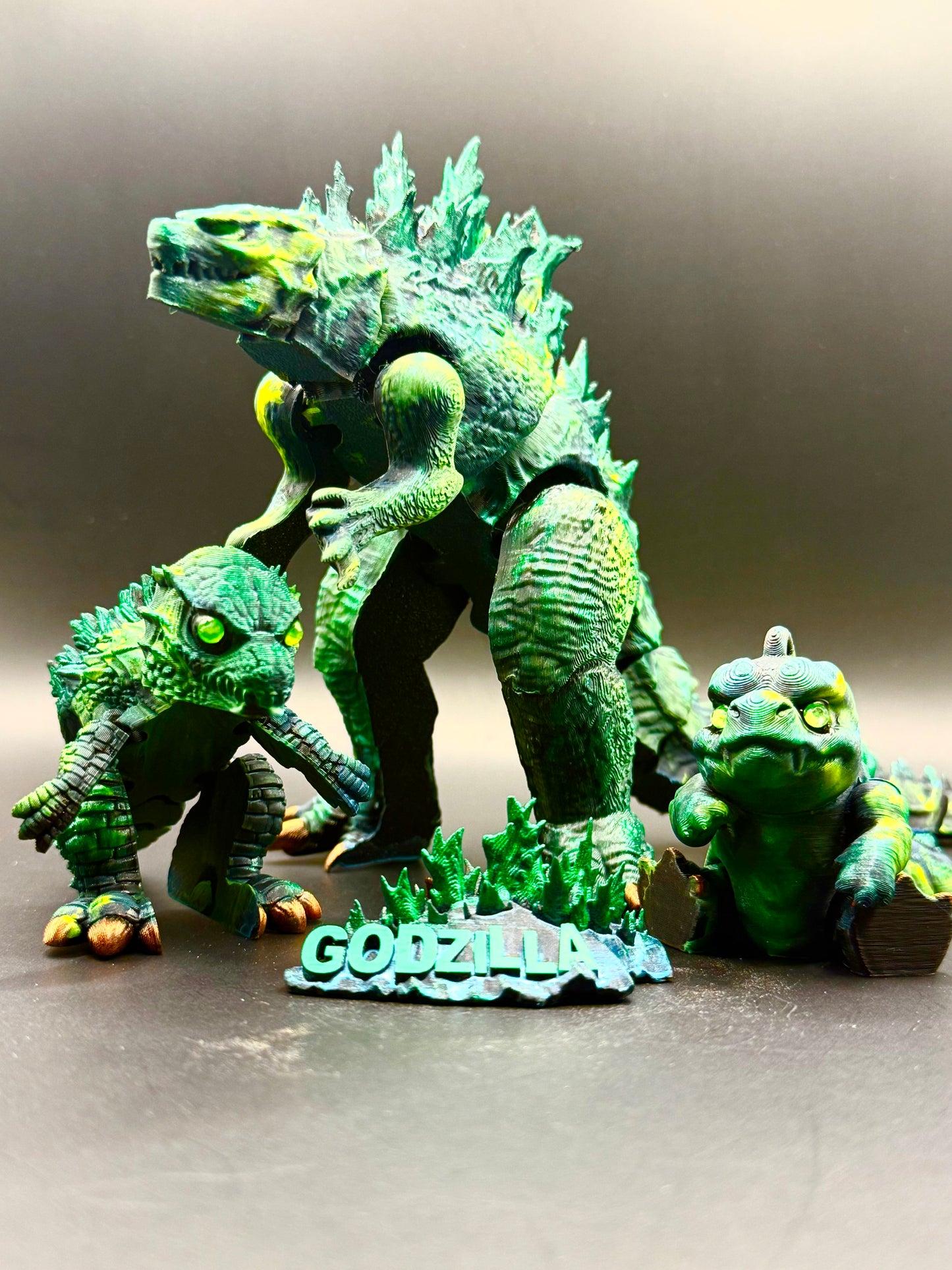 Godzilla set 3 reptilian